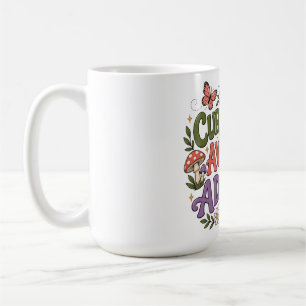 Caneca De Café Atualmente Evitando Ser Adulto Borboleta Floral Di