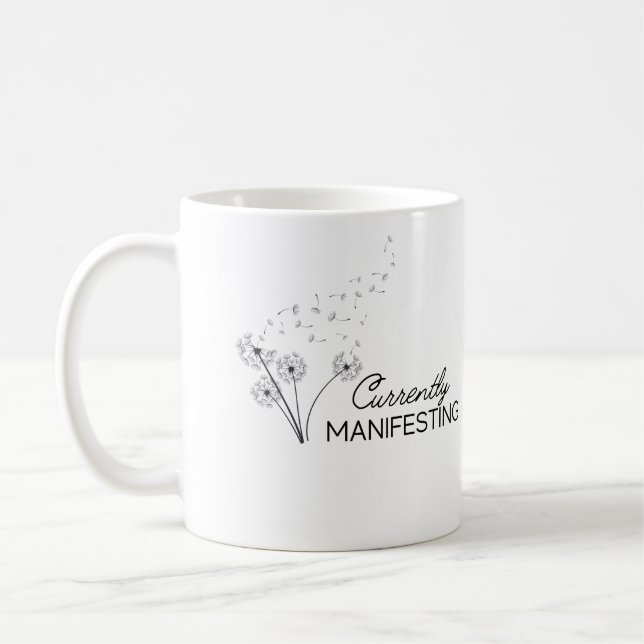 Caneca De Café Atualmente Manifestando Mug (Esquerda)