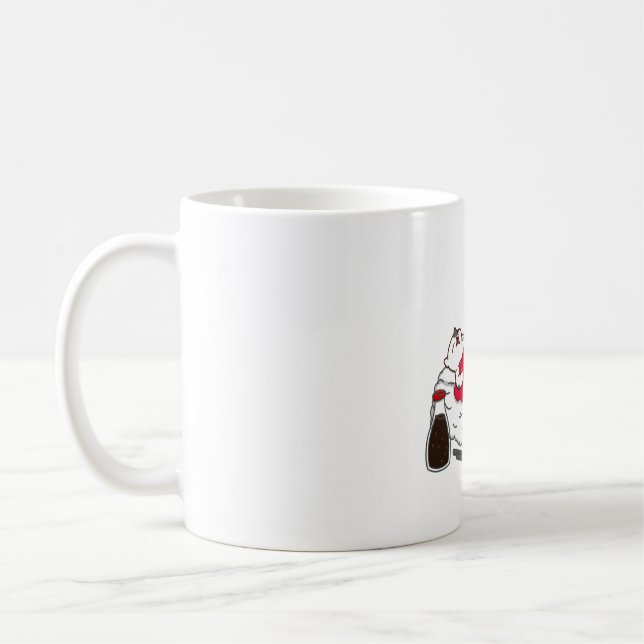 Caneca De Café Atum-de-gato dormindo Sushi (Esquerda)