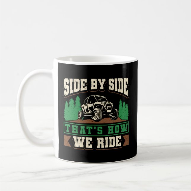 Caneca De Café Atv Quad Biker Quatro Rodas Lado A Lado Que É Ho (Esquerda)