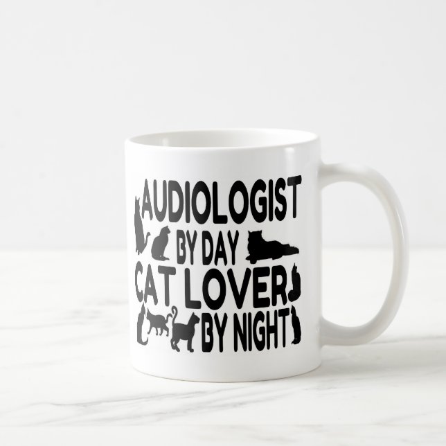 Caneca De Café Audiologista Cat Lover (Direita)