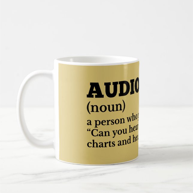 Caneca De Café Audiologista Definição de Café (Esquerda)