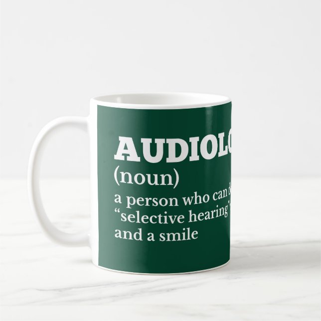 Caneca De Café Audiologista Funny Coffee Definition (Esquerda)
