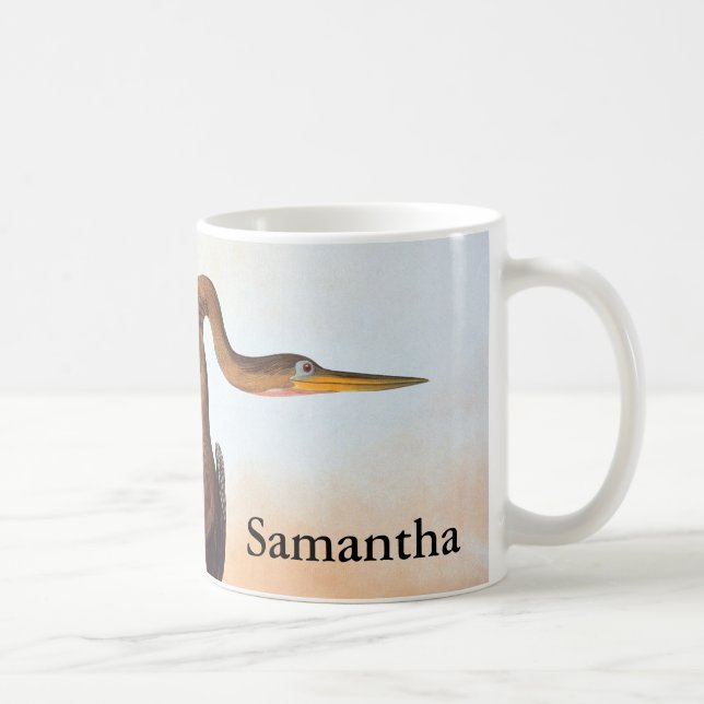 Caneca De Café Audubon: Anhinga (Direita)