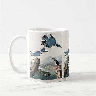Caneca De Café Audubon Belga Kingfisher Wildlife Bird Painting