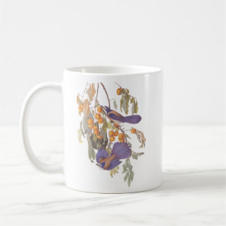 Caneca De Café Audubon Blue Florida Scrub Jay na laranja Tree