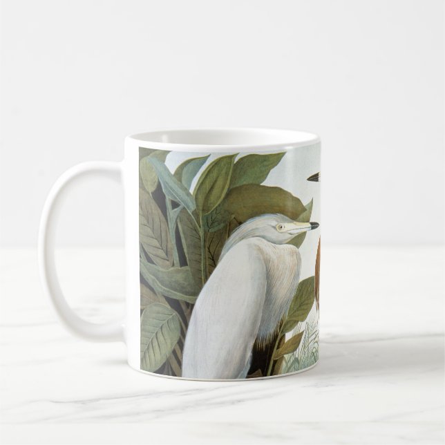 Caneca De Café Audubon: Egret avermelhado ou garça-real roxa (Esquerda)