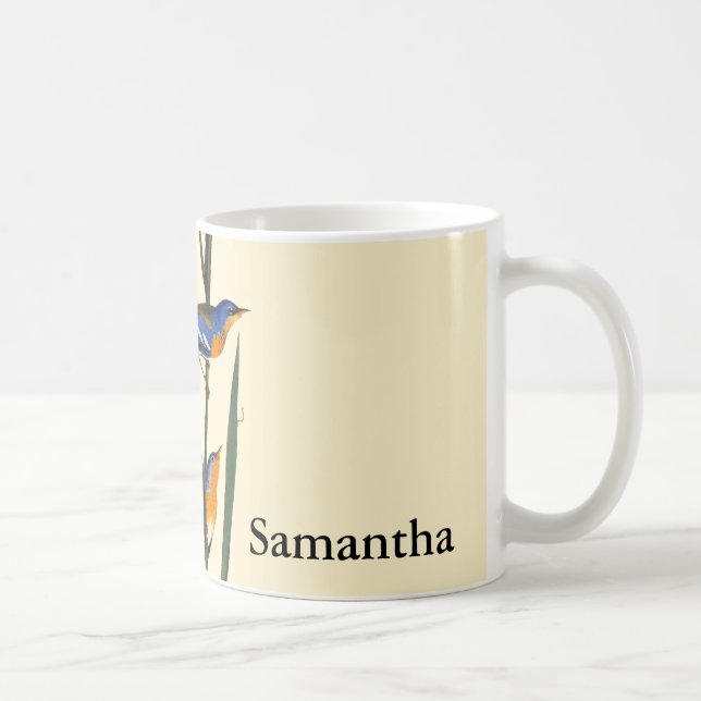 Caneca De Café Audubon: Toutinegra (Direita)