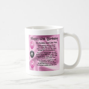 Caneca De Café Auntie Poema - 60th aniversário