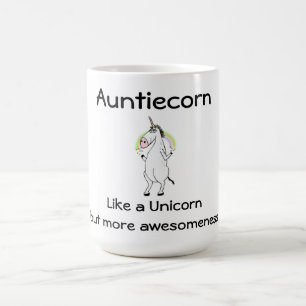 Caneca De Café Auntiecorn Unicorn