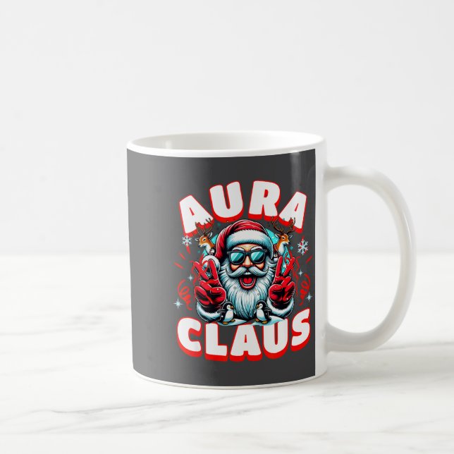 Caneca De Café Aura Claus For Funny Santa Christmas Meme Quote  (Direita)