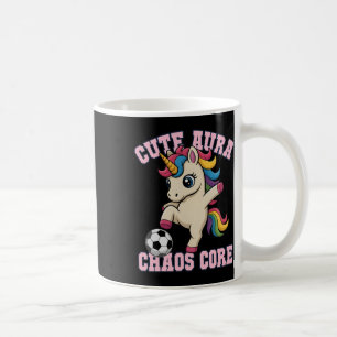 Caneca De Café Aura Fofa Unicórnio Apenas Garota Que Ama Caos Do