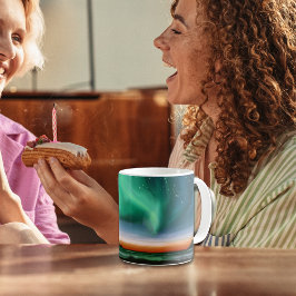 Caneca De Café Aurora Borealis - Pintura a Óleo