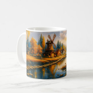 Caneca De Café Aurora no Vilarejo do Moinho de Vento