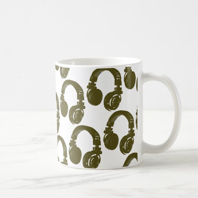 Caneca De Café auscultadores do DJ (Direita)