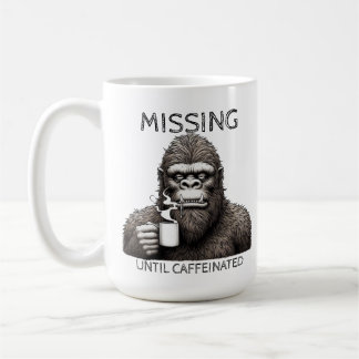 Caneca De Café Ausente Até Cafeinado - Cama de café Bigfoot