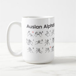Caneca De Café AUSLAN ALPHABET Mug