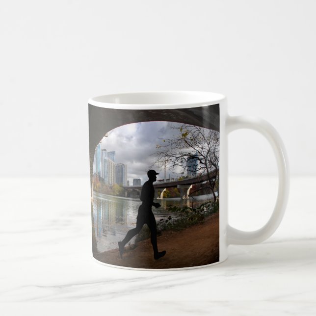 Caneca De Café Austin Texas Lady Bird Lake Trail Runner (Direita)