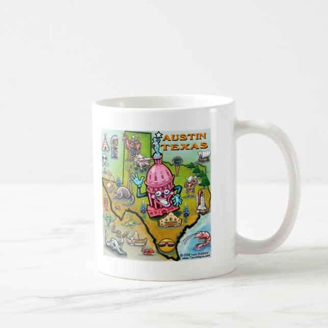 Caneca De Café Austin TX (Direita)