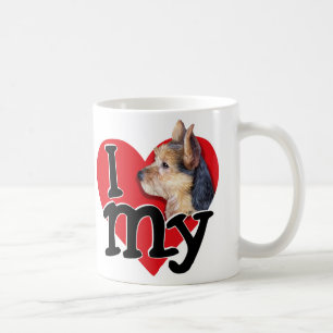 Caneca De Café australiano Terrier I (coração) my