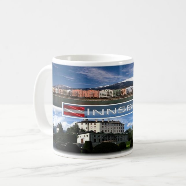 Caneca De Café Áustria - Innsbruck - (Frente Esquerda)