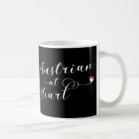 Austríaco Em Heart Mug, Áustria