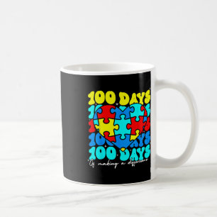 Caneca De Café Autismo 100 Dias 100 Dia Do Professor Autismo