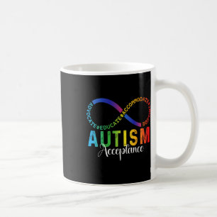 Caneca De Café Autismo Advertência Aceitação Infinidade Símbolo A