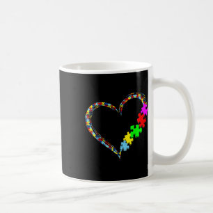 Caneca De Café Autismo Consciência Amor Quebra-cabeça de Coração