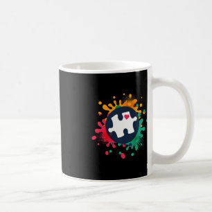 Caneca De Café Autismo Consciência Quebra-cabeça Piece Ama Apoio 