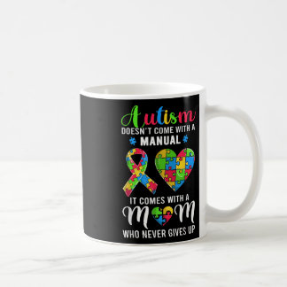 Caneca De Café Autismo de aspas inspiradoras Mamãe Camisa Autismo