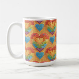 Caneca De Café Autismo do coração