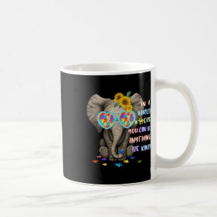 Caneca De Café Autismo elefante é bom agitar as garotas de consci