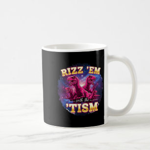 Caneca De Café Autismo Engraçado Rizz Em Com O Meme Dinossauro Ti