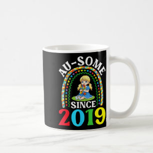 Caneca De Café Autismo Incrível Ausome Desde 2019 Conscientização