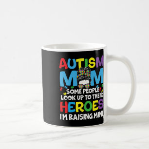 Caneca De Café Autismo Mãe Aumentando Heróis Mensageiros Autismo 