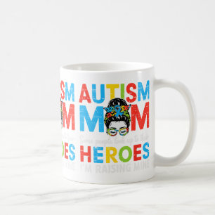 Caneca De Café Autismo Mãe Aumentando O Herói Autismo Sensibiliza