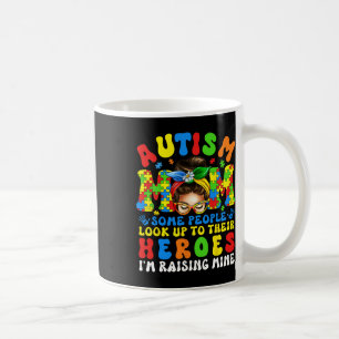 Caneca De Café Autismo Mãe Aumentando O Herói Autismo Sensibilize