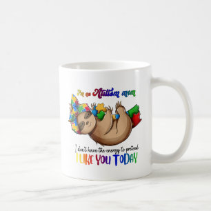 Caneca De Café Autismo Mãe - Lama