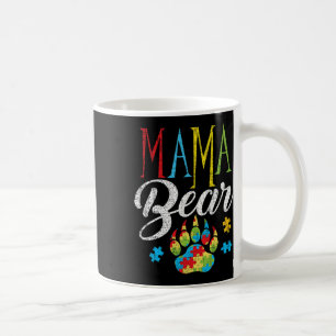 Caneca De Café Autismo Mamãe Urso Peça do Quebra-Cabeça Criança G