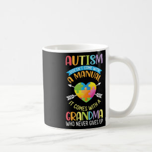 Caneca De Café Autismo não vem com um manual que vem com um