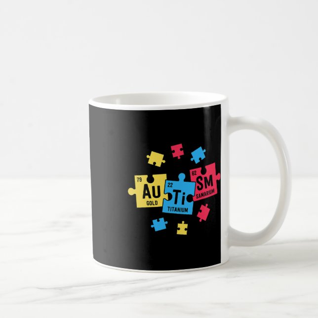 Caneca De Café Autismo Para Os Professores Que Escolheram Element (Direita)