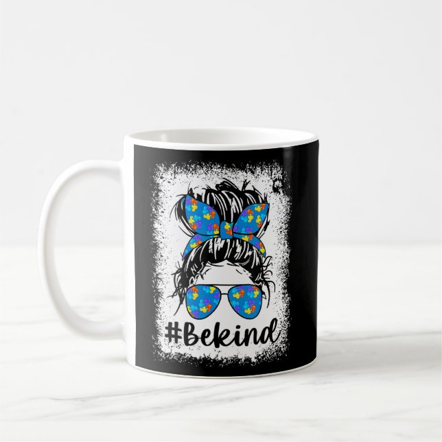 Caneca De Café Autismo Sê Mal Mensageiro, Mãe, Quebra-cabeça De C (Esquerda)