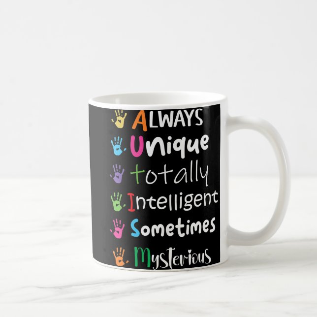 Caneca De Café Autismo Sensibilidade Sempre Único (Direita)