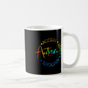 Caneca De Café Autismo Sensibilização Aceite Adaptar Advocate Aut