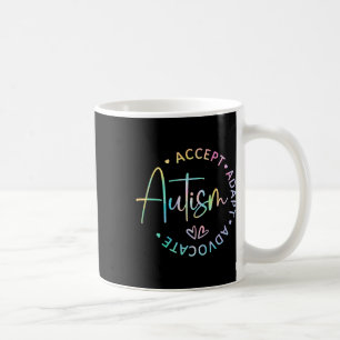 Caneca De Café Autismo Sensibilização Aceite Adaptar Advocate Aut