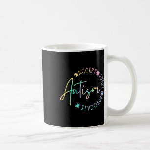 Caneca De Café Autismo Sensibilização Aceite Adaptar Advocate Aut