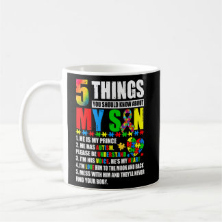 Caneca De Café Autismo Sensibilização Apoia Autismo Filhos Da Mãe