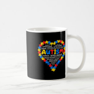 Caneca De Café Autismo Sensibilização Autismo Autismo Cardíaco Au