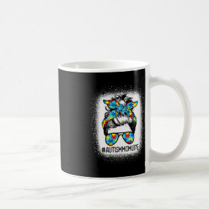 Caneca De Café Autismo Sensibilização Autismo Mãe Cabelo Mensagei